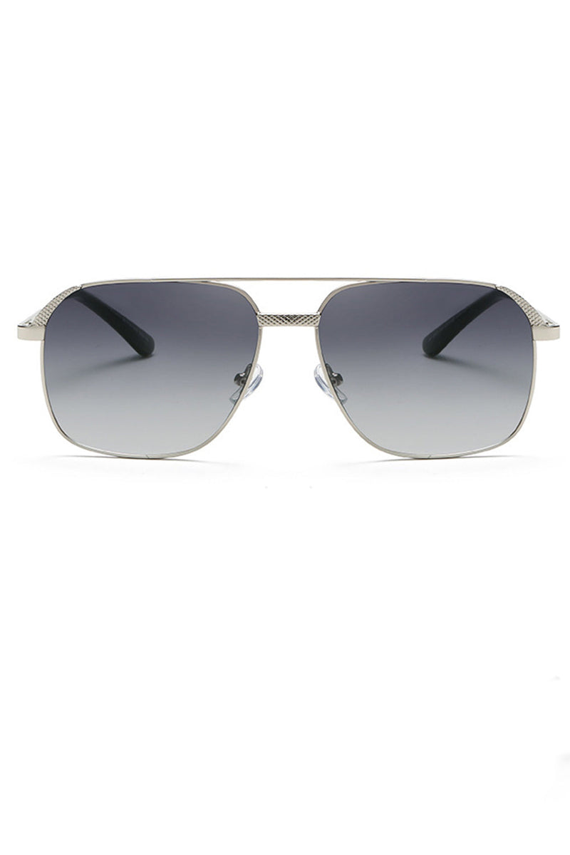 Load image into Gallery viewer, Men&#39;s Metal Square Double Bridge Sunglasses