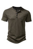 Load image into Gallery viewer, Button Black Summer Short Sleeves Tops for Men