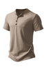 Load image into Gallery viewer, Button Black Summer Short Sleeves Tops for Men