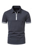 Load image into Gallery viewer, Casual Summer Short Sleeves Men&#39;s Tops with Zipper