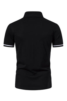 Casual Summer Short Sleeves Men's Tops with Zipper