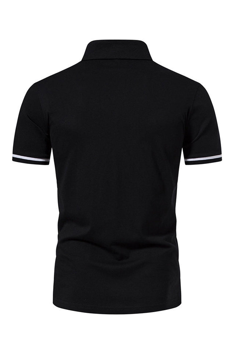 Load image into Gallery viewer, Casual Summer Short Sleeves Men&#39;s Tops with Zipper