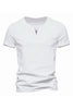 Load image into Gallery viewer, Black V-neck Short Sleeves Summer Men&#39;s Tops