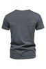 Load image into Gallery viewer, Black V-neck Short Sleeves Summer Men&#39;s Tops