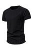 Load image into Gallery viewer, Slim Fit Black Summer Men&#39;s T-shirt