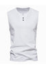 Load image into Gallery viewer, Summer Sleeveless Buttons Men&#39;s T-shirt