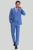 Load image into Gallery viewer, Men&#39;s 3-piece Two Button Sky Blue Tuxedo