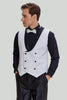 Load image into Gallery viewer, White Men&#39;s 3 Piece Shawl Lapel Prom Suits