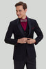 Load image into Gallery viewer, Black Men&#39;s 3 Piece Slim Fit Shawl Lapel Suit