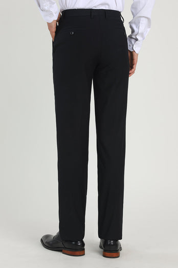 Navy High Waisted Suit Pants Mens for Wedding