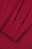 Load image into Gallery viewer, Men&#39;s Red Wrinkle-Free Solid Long Sleeves Dress Shirt