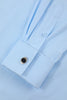 Load image into Gallery viewer, Men&#39;s Light Blue Collar Solid Long Sleeves Dress Shirt