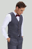 Load image into Gallery viewer, Men&#39;s 3 Piece Pinstripe Grey Suit