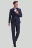 Load image into Gallery viewer, Men&#39;s Grey 3 Piece One Button Tuxedo