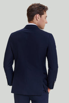 Men's Navy 2 Piece Double Breasted Suit