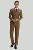 Load image into Gallery viewer, Khaki Men&#39;s 2 Piece Slim Fit Tuxedo &amp; Suit