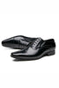 Load image into Gallery viewer, Black Lace-Up Men&#39;s Leather Slip-On Formal Shoes