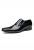 Load image into Gallery viewer, Black Lace-Up Men&#39;s Leather Slip-On Formal Shoes