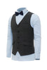 Load image into Gallery viewer, Black Single Breasted Shawl Lapel Men&#39;s Suit Vest