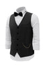 Load image into Gallery viewer, Burgundy Shawl Lapel Single Breasted Men&#39;s Suit Vest