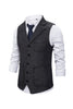 Load image into Gallery viewer, Brown Tweed Single Breasted Notched Lapel Men&#39;s Suit Vest