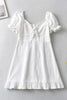 Load image into Gallery viewer, Fit And Flare Mini White Graduation Dress