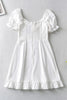 Load image into Gallery viewer, Fit And Flare Mini White Graduation Dress