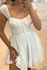 Load image into Gallery viewer, Sleeveless A Line White Graduation Dress