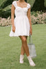 Load image into Gallery viewer, Sleeveless A Line White Graduation Dress