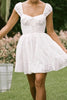 Load image into Gallery viewer, Sleeveless A Line White Graduation Dress