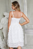 Load image into Gallery viewer, A-Line Spaghetti Straps Short Little White Graduation Dress