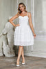 Load image into Gallery viewer, A-Line Spaghetti Straps Short Little White Graduation Dress