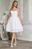 Load image into Gallery viewer, A-Line Spaghetti Straps Short Little White Graduation Dress