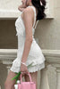 Load image into Gallery viewer, Cute Bodycon Straps Short Lace Little White Graduation Dress