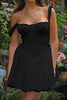 Load image into Gallery viewer, Charming A-Line Straps Mini Black Graduation Dress