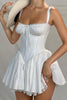 Load image into Gallery viewer, Charming A-Line Straps Mini White Graduation Dress