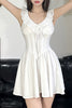 Load image into Gallery viewer, Cute A-Line V-Neck Short Mini White Graduation Dress