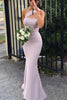 Load image into Gallery viewer, One-Shoulder Mermaid Satin Bridesmaid Dress