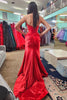 Load image into Gallery viewer, Corset Hollow-out Strapless Mermaid Prom Dress with Slit