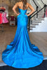 Load image into Gallery viewer, Corset Hollow-out Strapless Mermaid Prom Dress with Slit