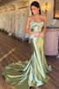 Load image into Gallery viewer, Corset Hollow-out Strapless Mermaid Prom Dress with Slit