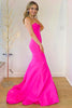 Load image into Gallery viewer, Mermaid Strapless Hot Pink Long Prom Dress