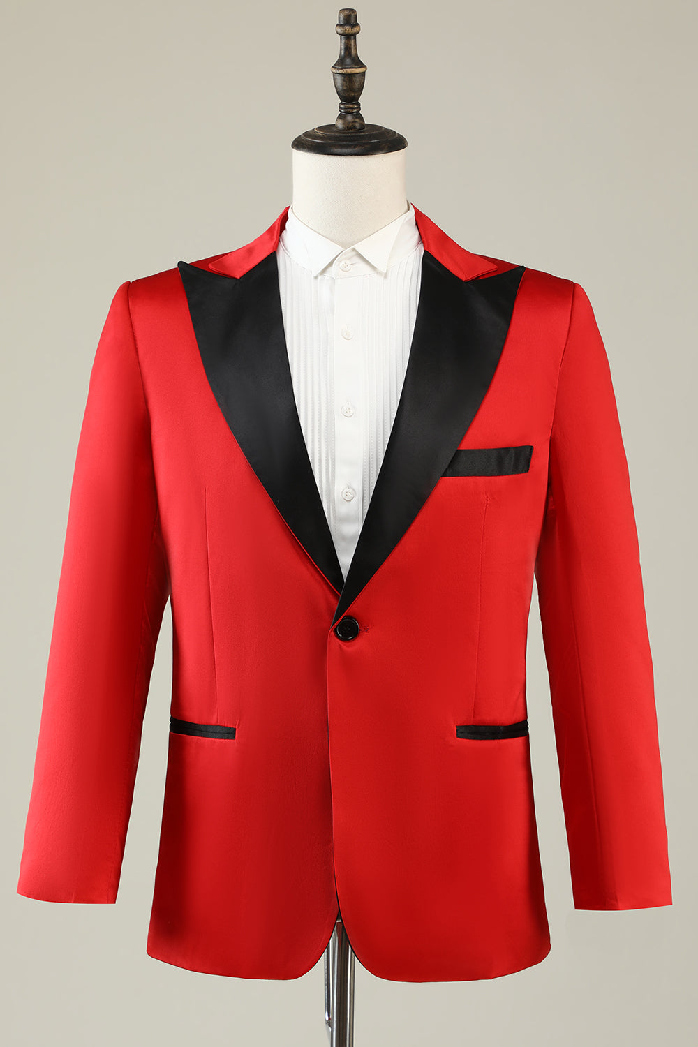 Notched Lapel Red Prom Blazer for Men