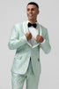 Load image into Gallery viewer, Mint Shawl Lapel One Button 2 Pieces Men&#39;s Suits