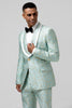 Load image into Gallery viewer, Mint Shawl Lapel One Button 2 Pieces Men&#39;s Suits