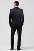 Load image into Gallery viewer, Black Peak Lapel One Button 3 Pieces Men&#39;s Suits