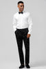 Load image into Gallery viewer, Black Peak Lapel 3 Pieces Men&#39;s Prom Suits