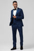 Load image into Gallery viewer, Light Pink 3 Piece Peak Lapel Jacquard One Button Men&#39;s Prom Suits