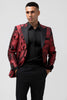 Load image into Gallery viewer, Peak Lapel Red 2 Pieces One Button Men&#39;s Prom Suits