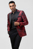 Load image into Gallery viewer, Peak Lapel Red 2 Pieces One Button Men&#39;s Prom Suits